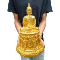 ราคา พระพุทธรูปปางประทานพร ฐานพระประจำวันเกิด 7 วัน เนื้อเรซิ่น สีปิดทองคำแท้พรีเมี่ยม หน้าตัก 5 นิ้ว สูง 12 นิ้ว บูชาเสริมศิ (15195008123)