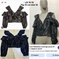 ราคา เสื้อครอป H&M ดั้งเดิมของแบรนด์ Preloved (45001582909)