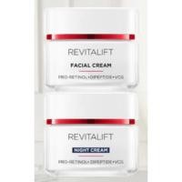 ราคา 50ml+50ml L’Oréal Paris Revitalift Clinical Grade Anti-Wrinkle Firming Day Cream + Night Cream ลอรีอัลปารีส เดย์ครีม + ไ (42055431705)