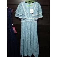 ราคา เดรสยาวสีฟ้า ไซด์ M ป้าย jariya มือ 1 ป้ายห้อย (9853295513)