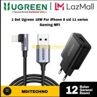 ราคา เครื่องชาร์จ Ugreen 18W 1 ชุดสําหรับ Iphone 8 ถึง 12 ซีรีส์ Gaming MFI (49601639107)