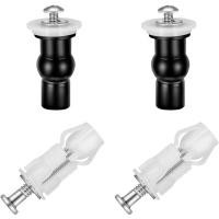 ราคา Toilet Seat Parts 4.5*0.5cm White Screw 2 Pairs Toilet Seat Bolts Antiskid (26870424397)