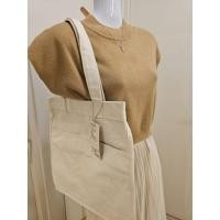 ราคา กระเป๋าสะพายข้าง ผ้าฝ้ายทรงสูง มูจิ Muji (43673176977)