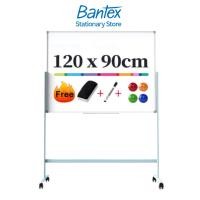 ราคา [ฟรีของแถม] Deli กระดานไวท์บอร์ด ไวท์บอร์ดขาตั้ง กระดานมีล้อเลื่อน ไวท์บอร์ด Mobile Whiteboard (29607966192)