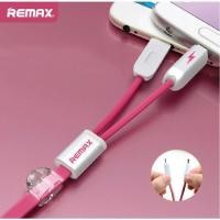 ราคา โล๊ะสต็อค Remax สายชาร์จ Same Time ระบบแม่เหล็ก 2 in 1 Micro USB + iPhone (11723516)