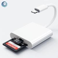 ราคา OTG IP to SD+TF card เครื่องอ่านบัตรเครื่องอ่านกล้องการ์ด TF card reader (42321625943)