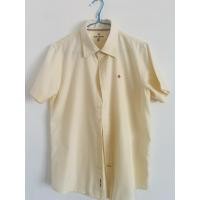 ราคา John Henry เสื้อเชิ้ตผู้ชายแขนสั้นมือสอง ทรงเข้ารูป - สีเบจ (28840402751)