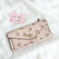 ราคา กระเป๋าสตางค์ coach สวยหรู สีชมพู ลายดอกไม้ (4214545004)