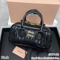 ราคา ♞New! Miu Miu Arcadie Leather Small Bag 5BB142* (️เช็คสต็อคก่อนสั่งอีกทีนะคะ) FVB (27182623191)