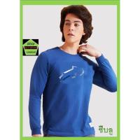 ราคา Rudedog เสื้อแขนยาว ชาย หญิง สีซีบลู รุ่น Snap line (26523969590)