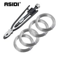 ราคา 6&9 Inch Safety Wire Twisting Plier Side Cutting Lockwire Pliers Tool Twist Twister With 4 Set Stai (48454599319)