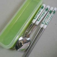 ราคา ชุด set กล่อง ช้อน ส้อม ตะเกียบ ขนาดกล่อง 8x2 นิ้ว ลาย เคโรโระ Keroro (1174001988)