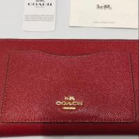 ราคา Coach F54007 Accordion Zip Wallet In Crossgrain Leather กระเป๋าสตางค์
