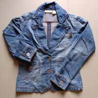 ราคา DKNY JEANS SZ.S เสื้อแจ็คเก็ตยีนส์ผู้หญิงมือสองสภาพดี (26253599944)