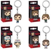 ราคา Funko Pop! 《Stranger Things》พวงกุญแจฟิกเกอร์ รูปตุ๊กตา Dustin Eleven Steve Robin ของเล่นสําหรับเด็ก (21045822732)