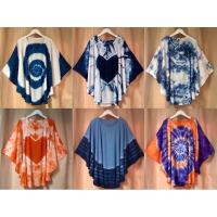 ราคา เสื้อดำ เสื้อมัดย้อม ทรงค้างคาวคอกลม ผ้าไม่ยืดแนะนำเผื่อไซส์ (22862083511)