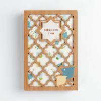 ราคา สมุดตราวัด Goshuincho ปกไม้ moku×moku ลาย Houndstooth สีพาสเทล ขนาดใหญ่ 1 เล่ม ของแท้ ลิขสิทธิ์แท้ ของสะสม ไอเดียของขวัญ Wooden Cover Temple Stamp Book Pastel Pattern Large Size official authentic gen