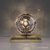 ราคา โคมไฟตั้งโต๊ะคริสตัลหรูหราหลังสมัยใหม่สไตล์ฮ่องกงห้องจำลองโรงแรมวิลล่าโต๊ะทำงานโคมไฟตั้งโต๊ะทองเหลืองอิตาลี DGL4 (27967404062)