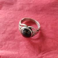 ราคา แหวนเงินแท้ หัวพลอยสีดำ (29217768303)