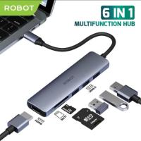 ราคา USB Hub Robot HT360 Multiport 6 in 1 USB Hub Adapter HDMI Micro SD Card (50702081130)