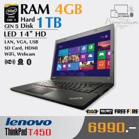 ราคา Lenovo ThinkPad T450 โน๊ตบุ๊คมือสอง สภาพใหม่ Intel Core i5 Gen5 /RAM 4GB /HDD 1TB /HDMI /Webcam /WiFi /Bluetooth (13856802853)
