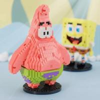ราคา บล็อกตัวต่ออนุภาคขนาดเล็ก Spongebob Pie Big Star ของแท้เข้ากันได้กับ Lego Little Red Book และของเล่ (27163839317)