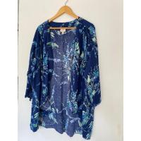 ราคา อกหน้าผ้า 60 นิ้ว St. John’s Bay *เปื้อนจุดขาวๆซักออก* ยาว 33 วงแขน 20 ผ้าเรยอนสปัน ชายโค้ง เสื้อคลุม kimono โบฮีเมียน (29054428216)