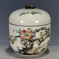 ราคา [ภาพถ่ายจริง/มีอยู่] ของเก่า, ของเก่า, ตกแต่งพอร์ซเลนโบราณ, ช่วงราชวงศ์ชิง, ช่วงกวงหยู, สีชมพู, จุกแก๊ก (44951405347)