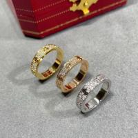 ราคา Boutique+quality CARTI3R FULL DIAMOND LOVE RING 18K WHITE GOLD/ROSE GOLD/YELLOW GOLD RINGS (28922562279)