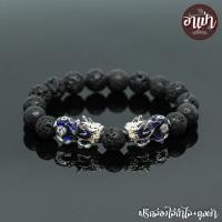 ราคา หินภูเขาไฟ หินลาวา Lava ขนาด 12 มิล ปี่เซียะเปลี่ยนสีคู่ หินแท้ 100% หินภูเขาไฟระเบิด หินสีดำ หินมงคล (5414517940)