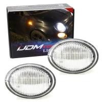 ราคา Clear Lens Amber Full LED Side Marker Lights For 07-19 Fiat 500 500e 500c Abarth (56853525125)