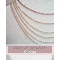 ราคา O'Dhima สร้อยคอโรสโกลด์ 18K ความยาว 16 นิ้ว (43424290998)