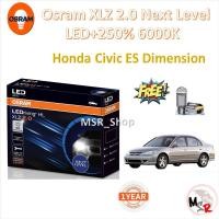 ราคา Osram หลอดไฟหน้า รถยนต์ XLZ 2.0 Next Level LED+250% 6000K Honda Civic ES Dimension จัดส่งฟรี (22161602867)
