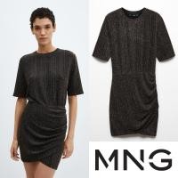 ราคา Lurex knitted dress MNGแท้ มือ1 เดรสวิ้งๆผ้าถักกลิตเตอร์ดิ้นทองบนพื้นสีดำ (25382740536)