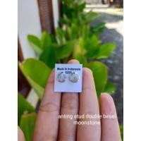 ราคา ต่างหูเงินมูนสโตน besel (42005728666)