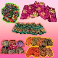 ราคา กางเกงขาสั้นเด็กลายไทยผ้าพิมพ์ทอง กางเกงโจงกระเบน เสื้อผ้าเด็ก โจงกระเบนเด็ก ลายไทย (4489403142)