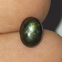 ราคา พลอย สตาร์ แซฟไฟร์ ธรรมชาติ ดิบ แท้ ( Natural Black Star Sapphire ) หนัก 1.67 กะรัต (8575126222)