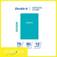 ราคา Double A สมุดรายงาน A4 70 แกรม 30 แผ่น หน้าปกสี Ocean จำหน่าย 12 เล่ม (25492266047)