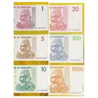 ราคา ธนบัตรของประเทศซิมบับเว 1-1000 ดอลล่าร์ รุ่นปี2007 (ปีก่อนเกิดวิกฤตเงินเฟ้อรุนเเรง) ผ่านใช้งาน (23745798824)