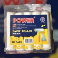 ราคา อะไหล่ลูกกลิ้งขนแกะ ทาสีน้ำมัน 4นิ้ว ขนไม่หลุดง่าย ทาเรียบเนียน Power (1กล่อง 10อัน) ขนเรียบ ขนฟู ของดี % (25623234119)