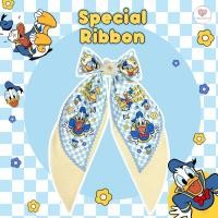 ราคา (Special Ribbon) กิ๊ฟโบว์สีฟ้าเหลือง กิ๊ฟติดผมลายการ์ตูน โบว์หางยาว แต่งดอกไม้ตรงกลาง กิ๊ฟติดง่าย ไม่เจ็บ (41513811733)