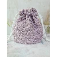 ราคา กระเป๋าหูรูดผ้าลูกไม้สีชมพูกะปิฉลุลาย ซับผ้ามันสองชั้น (22822291936)