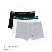 ราคา Lacoste กางเกงชั้นในผู้ชาย รุ่น Pack of 3 Casual Trunks Code: 5H3389 10 NUA (27566737159)