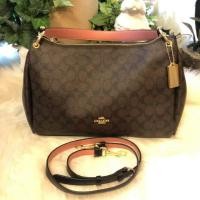 ราคา Coach F28967 Signature Mia Large Shoulder Bag Crossbody (5515187021)