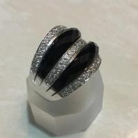 ราคา แหวนนิล แหวน เงินแท้ 925 ตัวเรือนชุบทองคำขาวแท้ นิลแท้กาญจนบุรี #เสริมโชคลาภ #เสริมทรัพย์ (RO047) (6821938476)