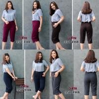 ราคา กางเกง 5 ส่วน ผู้หญิง สาวอวบ เนื้อผ้านาโนพรีเมียม มี7สี ดำน้ำตาล กรม เทา เลือดหมู พีช ครีม [ส่งฟรี] (9510116818)