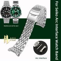 ราคา Solid Fine Steel นาฬิกาสําหรับ Seiko SKX007 SKX009 SKX173 นาฬิกาสายรัดข้อมือโลหะ Arc อินเทอร์เฟซ 22 มม.ผู้ชายกันน้ํา (51801451979)
