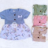 ราคา เล็กน้อย โอลลา - ชุดเดรสเด็กทารก 3-12 เดือน / ชุดเดรสเด็กผู้หญิง / ชุดเดรสระบาย / ชุดถัก - ข2049 (24790720332)