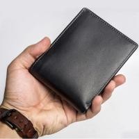 ราคา กระเป๋าสตางค์ผู้ชายหนังแท้& 39;s กระเป๋าสตางค์หนังวัวแท้ 100% | กระเป๋าสตางค์หนังพับ (14622565374)