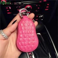 ราคา ฟูหุย หนังกระเป๋ากุญแจซิปตะขอพวงกุญแจผู้ถือกระเป๋าใส่เหรียญที่เก็บกุญแจลายจระเข้กระเป๋าสตางค์กุญแจรถ (46104206662)